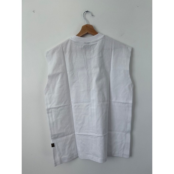 G-Star Raw White Boxy Sleeveless T-Shirt – Men's Small – NWT - Picture 5 of 6